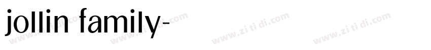 jollin family字体转换 jollin family字体转换